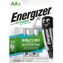 Energizer Recharge Extreme Eco AA 2300mAh - 2-pak Batterier