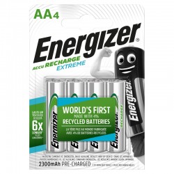 Energizer Recharge Extreme Eco AA 2300mAh - 4-pak Batterier