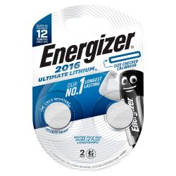 Energizer Ultimate Lithium CR2016 Batteri 2-Pack