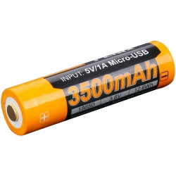 Fenix 18650 3500 mAh USB Batteri - Hurtig Levering!