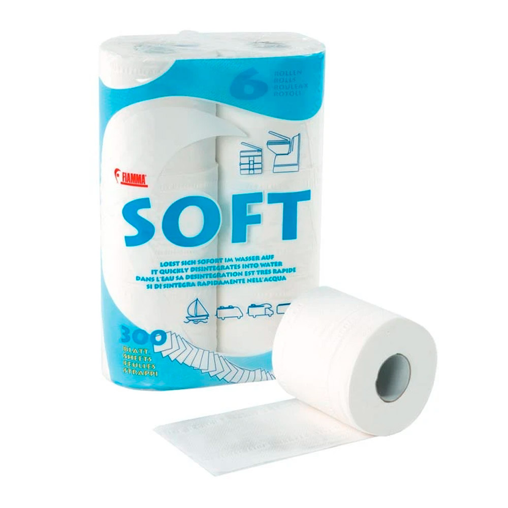 Fiamma Soft Opløseligt Toiletpapir - 6 Ruller på Tilbud