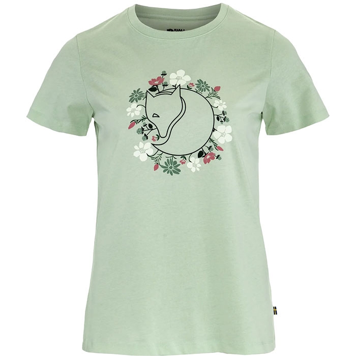 Fj? Llr? Ven Fj? Llbloster Fox T Shirt Kvinder   Damer Soft Jade L   T Shirts