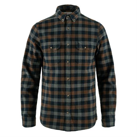 Fjällräven Skog Skjorte til Mænd - Mørk Marine & Egetræ