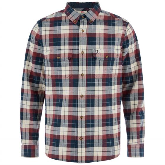 Fj? Llr? Ven Singi Heavy Flannel Shirt Mens  Dark Navy   Maroon