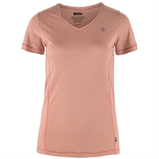 Fjällräven Abisko Cool T-Shirt til kvinder - Støvet Rosa