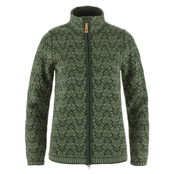 Fjällräven Ven Snow Cardigan til kvinder - Dyb Skovstil