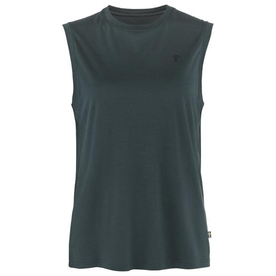Fjällräven Abisko Uld Tanktop til kvinder - Mørk Navy