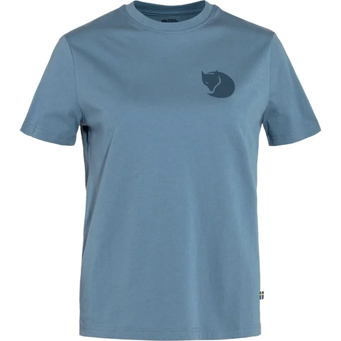 Fjällräven Fox Boxy Tee - Komfortabel T-shirt i Dawn Blå