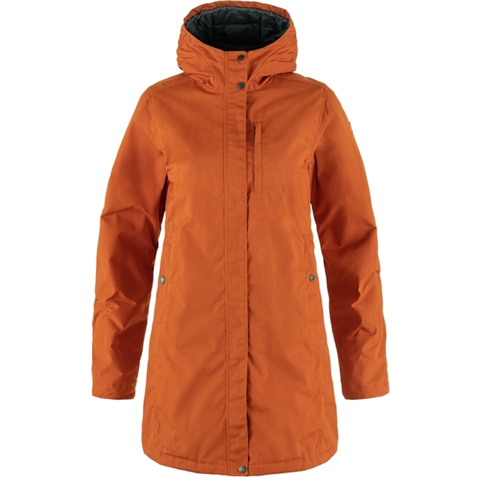 Fjällräven Kiruna Padded Parka til kvinder – Terracotta Brun