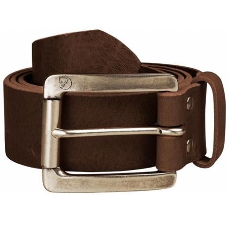 Fjällräven Vikna Læderbælte i Brun - Retro Spænde