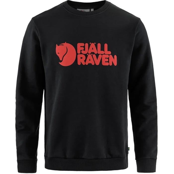Fjällräven Ven Logo Sweater til mænd - Økologisk sort kvalitet