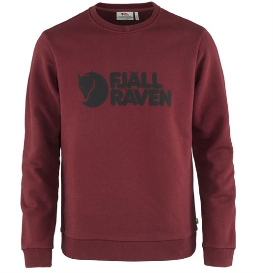 Fjällräven Logo Sweater til mænd - Rød Eg, klassisk stil