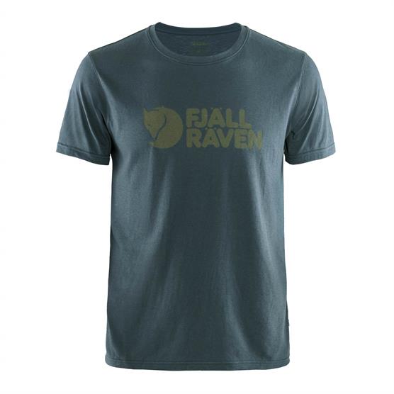 Fjällräven Logo T-Shirt til mænd - Navy Blå