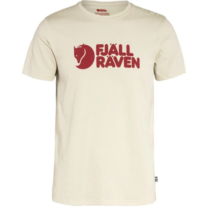 Fjällräven Logo T-Shirt til Mænd - Chalk Hvid