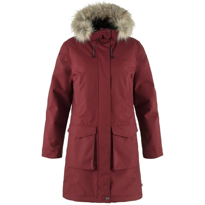 Fjällräven Nuuk Lite Parka til kvinder - Rød Vinterjakke