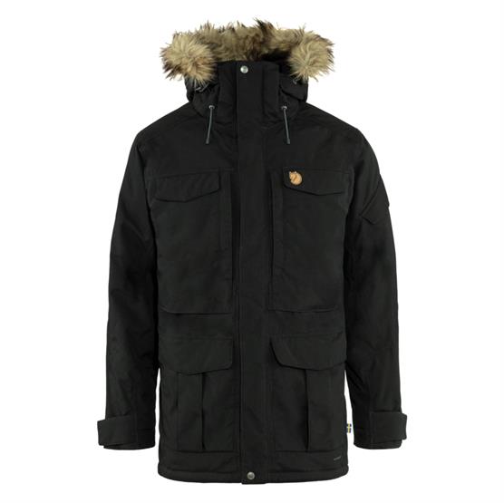 Fjällräven Nuuk Parka Herre – Varm Vinterjakke i Sort