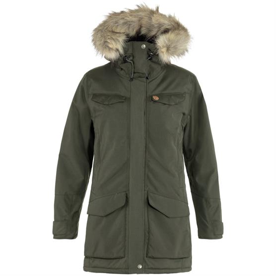 Fjällräven Nuuk Parka til kvinder – Vinterjakke i Deep Forest