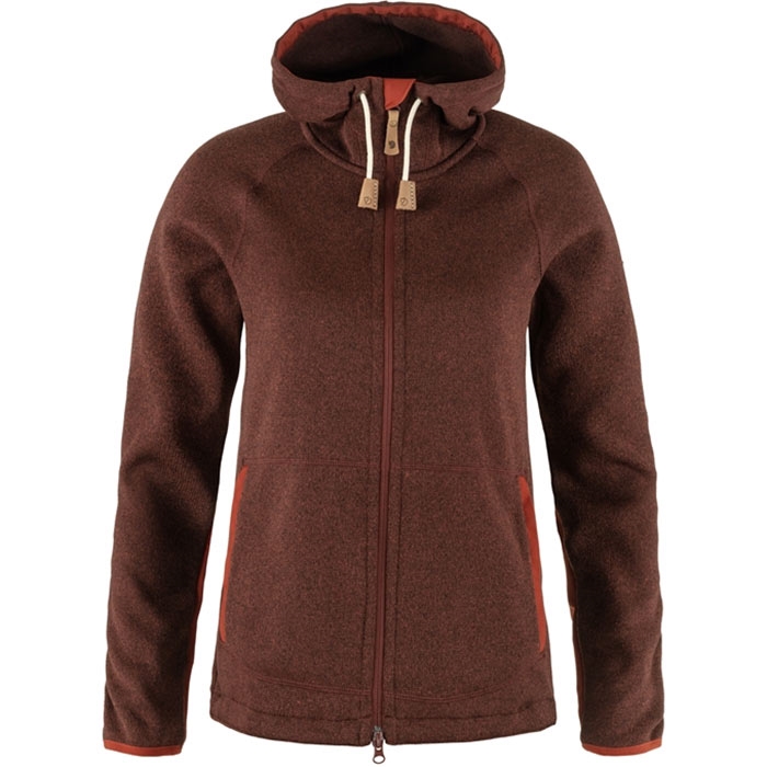 Fjällräven Fleece Hoodie til kvinder – Efterårsfarve Udsalg