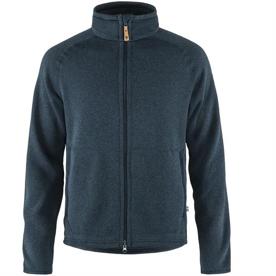 Fjällräven Øvik Fleece Zip Sweater til mænd - Navy tilbud!
