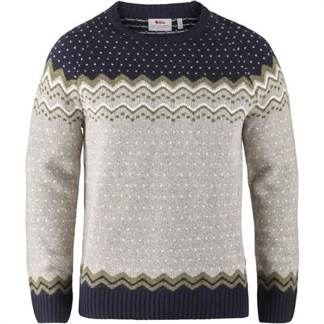 Fjällräven Øvik Uldsweater til Mænd - Navy tilbud!