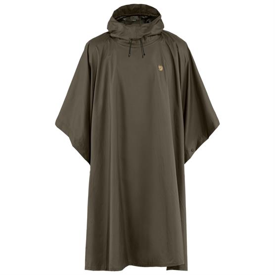 Fjällräven Regn Poncho i Mørkegrøn - Fantastisk Tilbud!