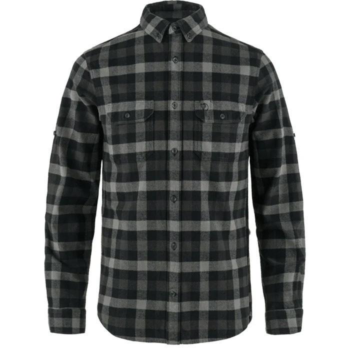 Fjällräven Ven Skog Herreskjorte - Slim Fit, Sort/Grå