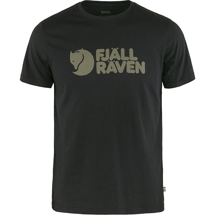 Fjällräven Logo T-Shirt til Mænd – Sort – Hurtig Levering!