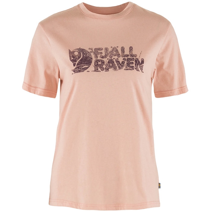 Fjällräven Lush T-shirt til kvinder – Chalk Rose på tilbud!