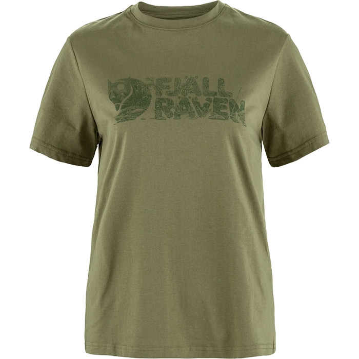 Fjällräven Lush T-Shirt til kvinder - Grøn, bæredygtig kvalitet