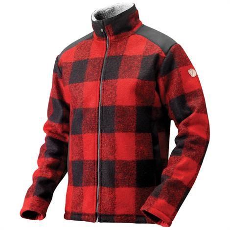 Fjällräven Woodsman Jakke til Mænd - Rød Udsalg!