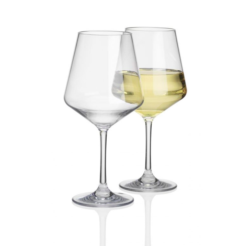 Savoy Hvidvinsglas i Polycarbonat - 2 Stk til Camping