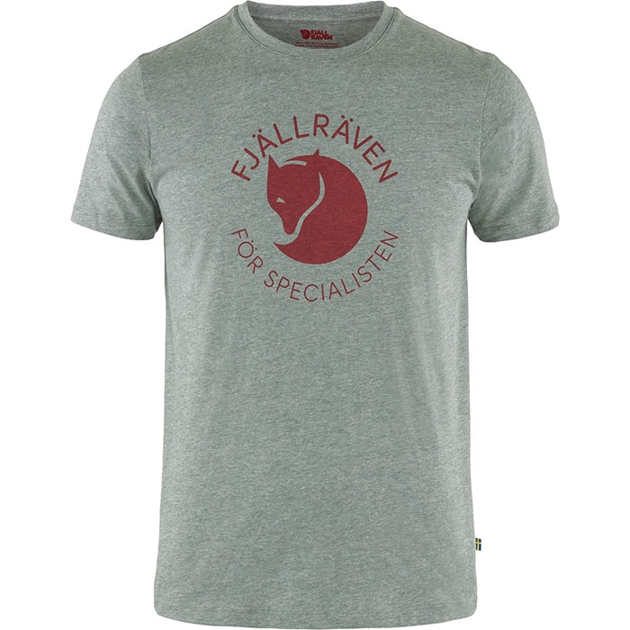 Fj? Llr? Ven Fox T Shirt Herre   Mænd Grey Melange L   T Shirt  Polo Shirt