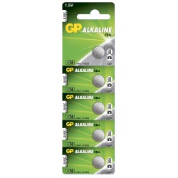 GP Alkaline A76 LR44 Knapcellebatteri - 5 Stk. Tilbud!