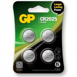 GP Lithium 3V CR2025 Knapcellebatteri - 4 Stk Tilbud