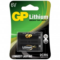 GP Lithium 6V 2CR5 Batteri - Hurtig Levering!