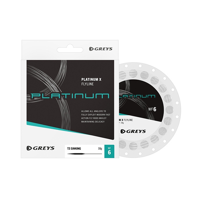 Grå Platinum WF Flueline til 1-hånds fiskeri – T3 Sblåing