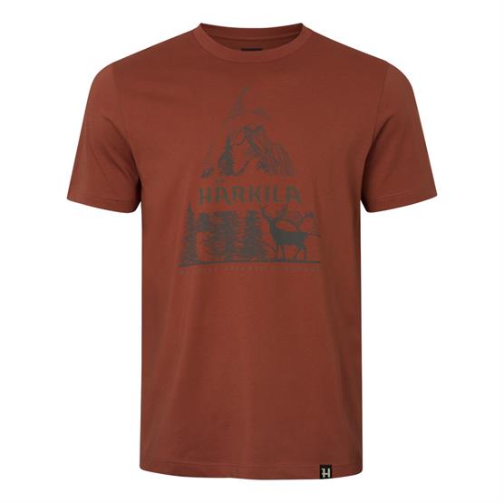 H? Rkila Nature S S T Shirt Mens  Autumn Orange