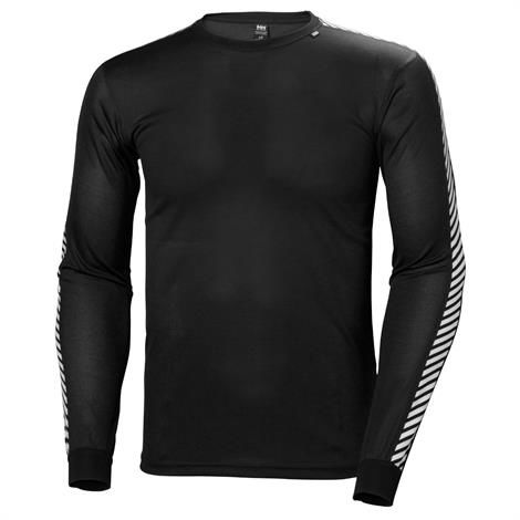Helly Hansen Lifa Stripe Crew Undertrøje til Mænd - Sort