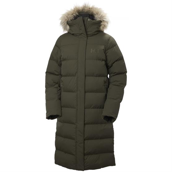 Helly Hansen Aria Lang Parka i Utility Green - Vintertilbud