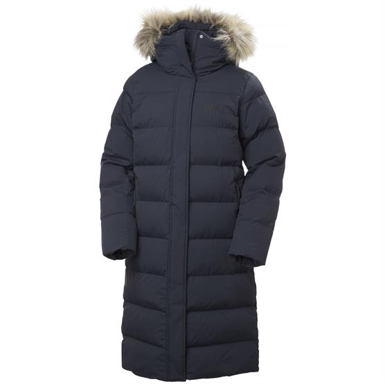 Helly Hansen Aria Lang Parka til Kvinder - Navy tilbud
