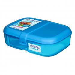 Sistema 1L Blå Madkasse - Hurtig Levering til Frokost!