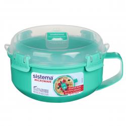 Sistema Morgenmadsskål To Go 850ml - Minty Teal Madkasse