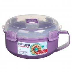 Sistema Morgenmadsskål To Go 850ml - Misty Purple Madkasse