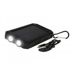 Noname Udendørs Powerbank 10.000 mAh med Solcelle 1,5 W