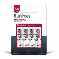 Uniross Max Power Alkaline Aa  V     Stk    Batteri
