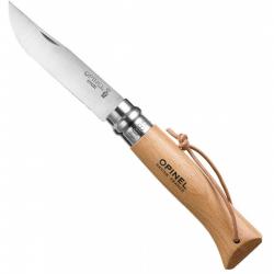 Opinel N°8 Stålkniv med Læderstrop – Hurtig Levering!