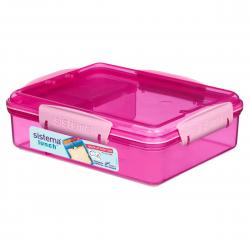 Sistema Snack Attack Duo 975ml – Pink Madkasse på udsalg!