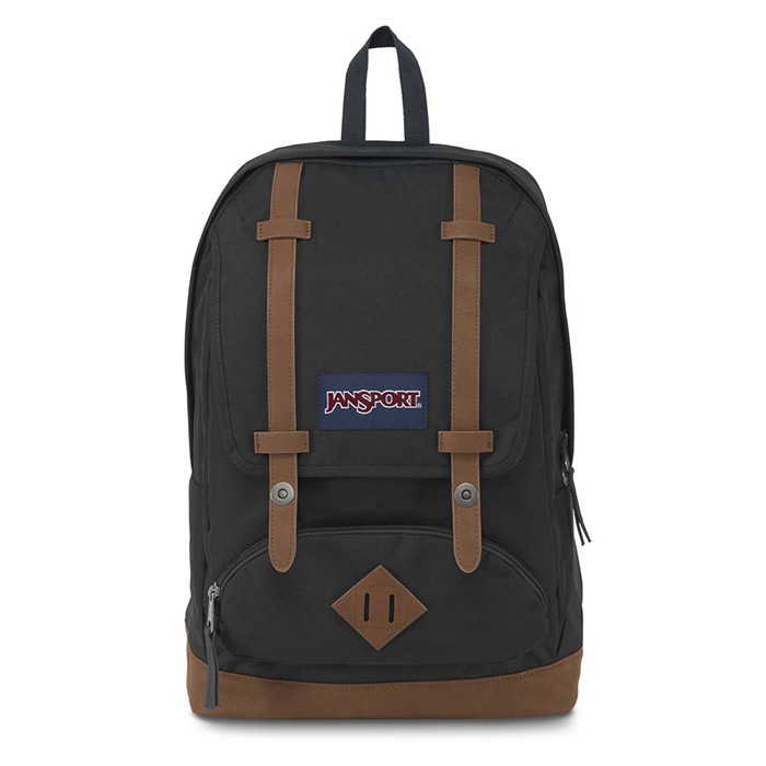 Jansport Cortland Rygsæk i Sort - Retro Skoletaske Tilbud