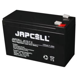 Japcell AGM Batteri JC12 7.2 F2 - Hurtig Levering!