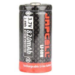 Japcell JC123R Genopladeligt 3,7V Li-Ion Batteri 820mAh